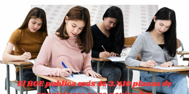 El BOE publica más de 3.410 plazas de oposiciones para noviembre