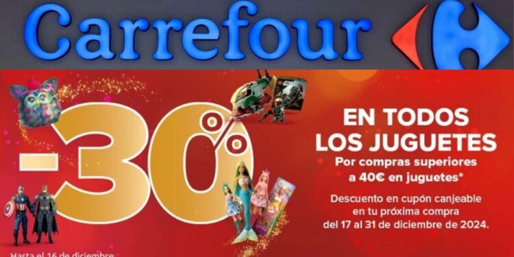 Carrefour anuncia un 30% de descuento en juguetes