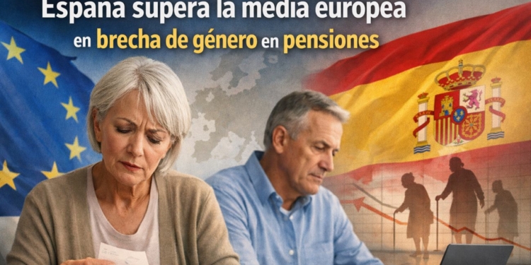 España supera la media europea en brecha de género en pensiones