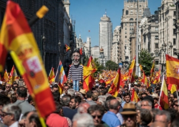 Manifestaciones en Madrid crisis de vivienda y tensión política en España