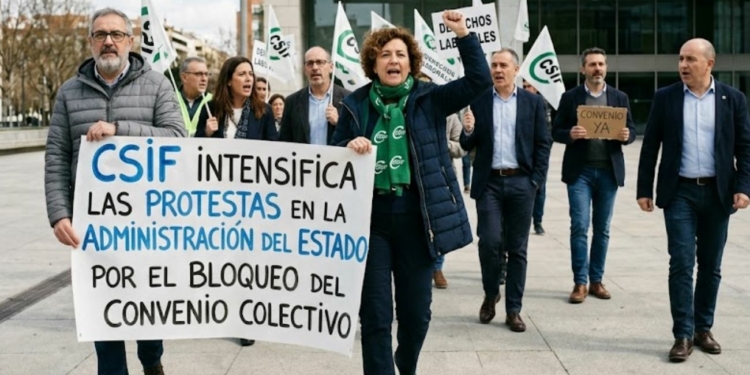 CSIF intensifica las protestas en la Administración del Estado