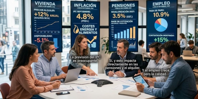 Las noticias de España de este lunes 28 de septiembre de 2026: vivienda, inflación, pensiones y empleo